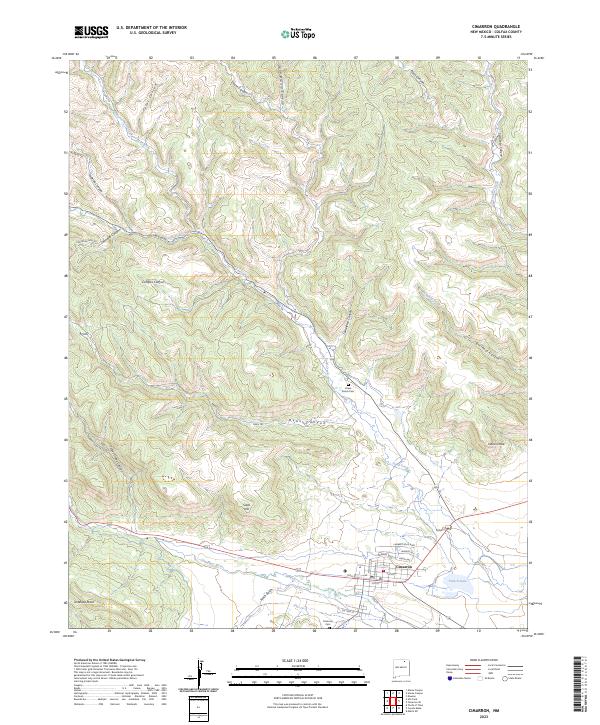 Cimarron topographic map thumbnail