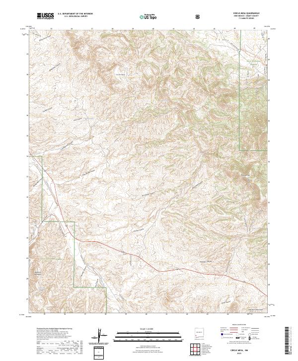 Circle Mesa topographic map thumbnail