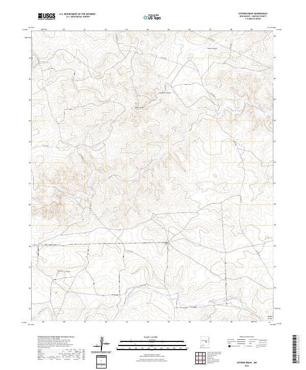 Cistern Draw topographic map thumbnail