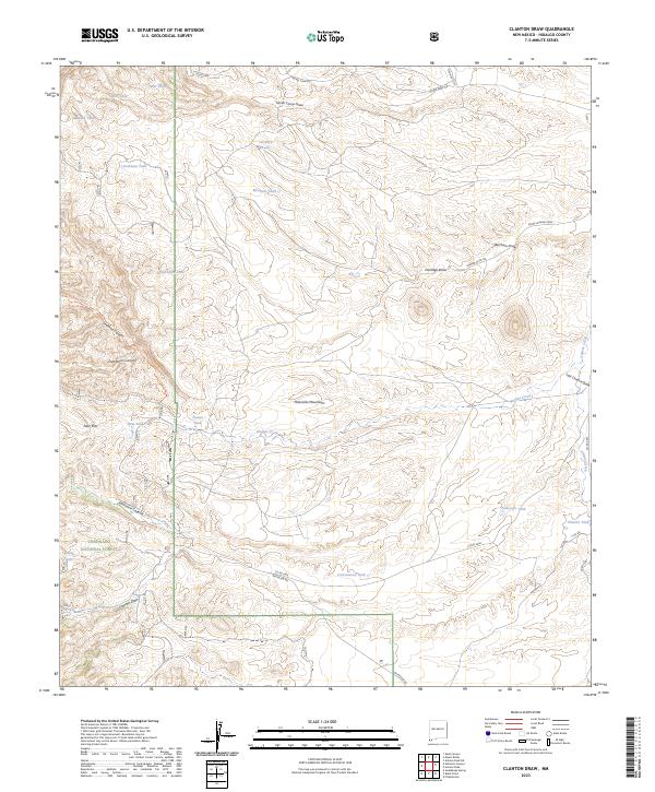 Clanton Draw topographic map thumbnail