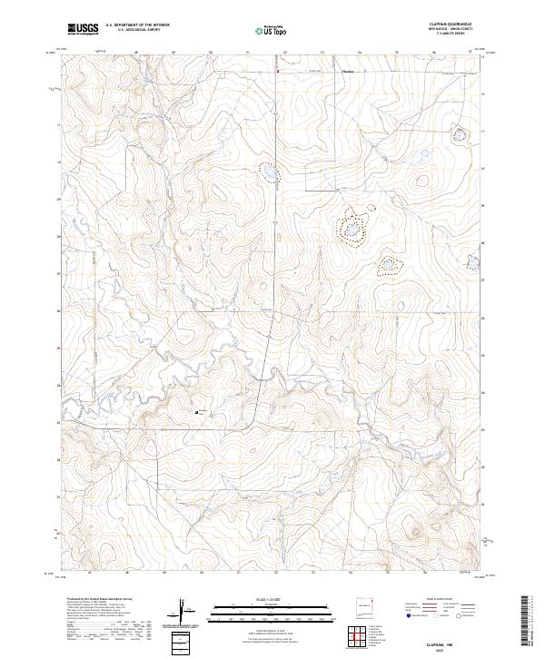 Clapham topographic map thumbnail