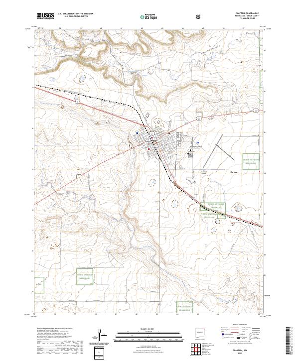 Clayton topographic map thumbnail