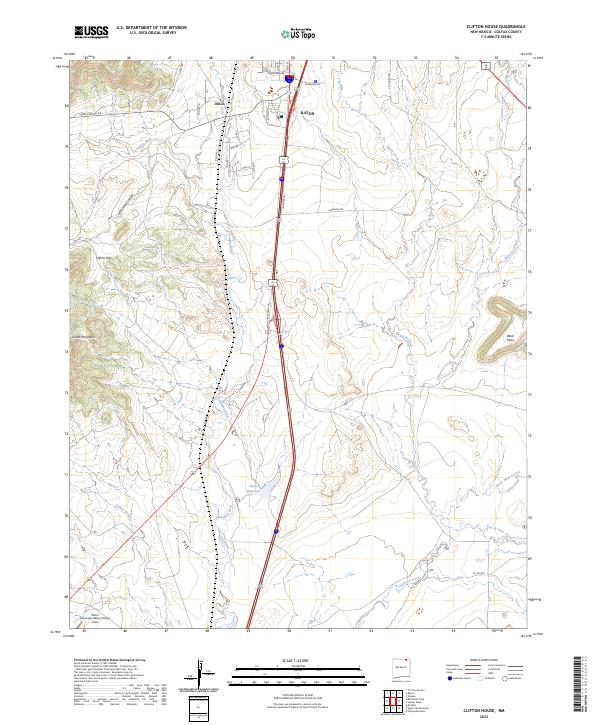 Clifton House topographic map thumbnail