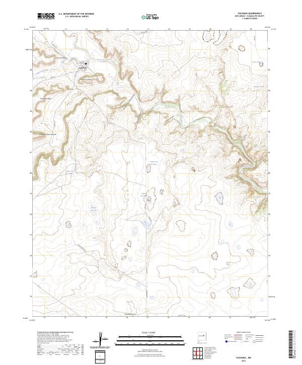 Colonias topographic map thumbnail