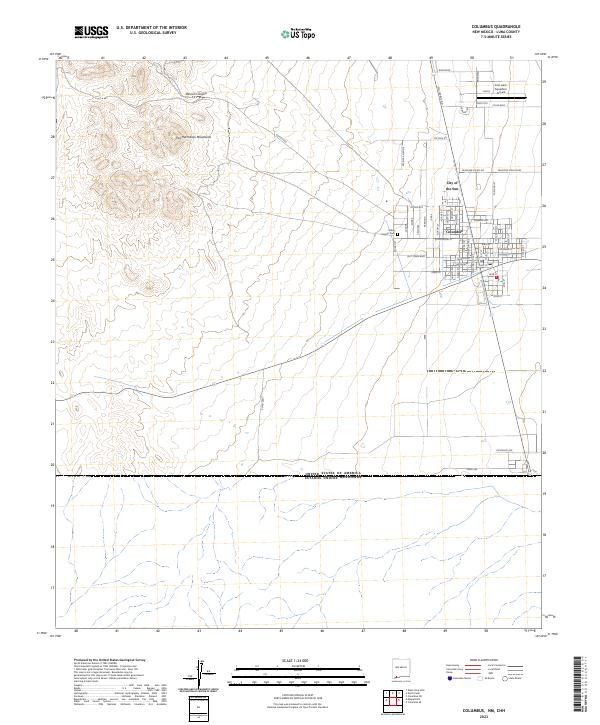 Columbus topographic map thumbnail
