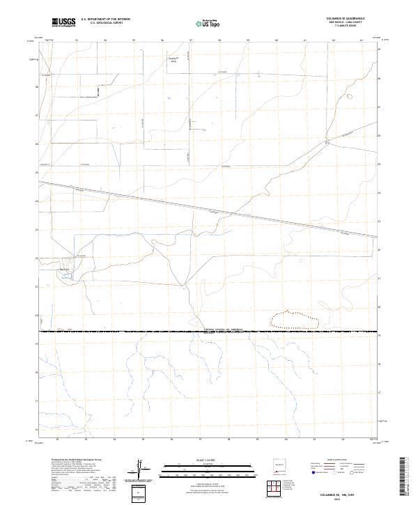 Columbus SE topographic map thumbnail