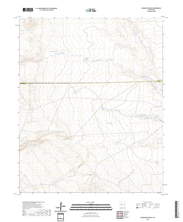 Comanche Ranch topographic map thumbnail