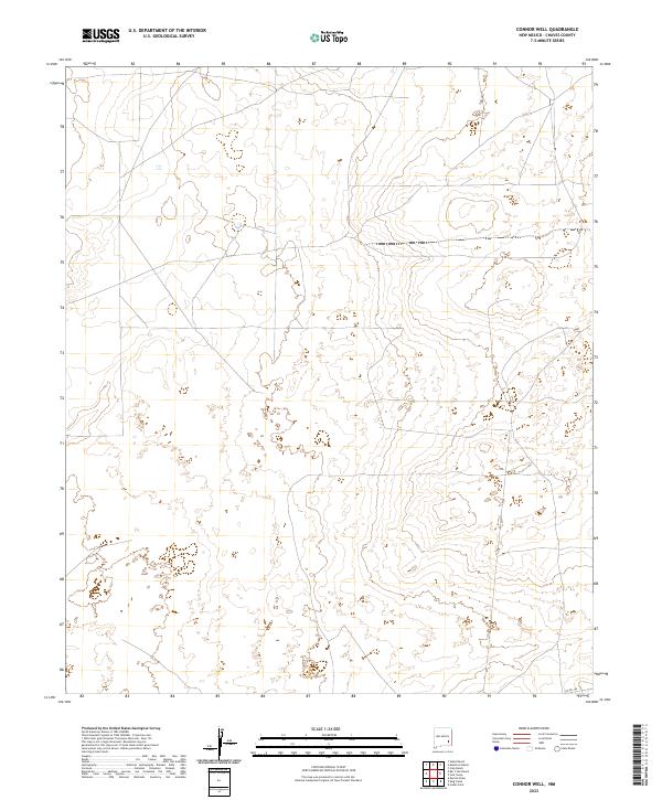 Connor Well topographic map thumbnail