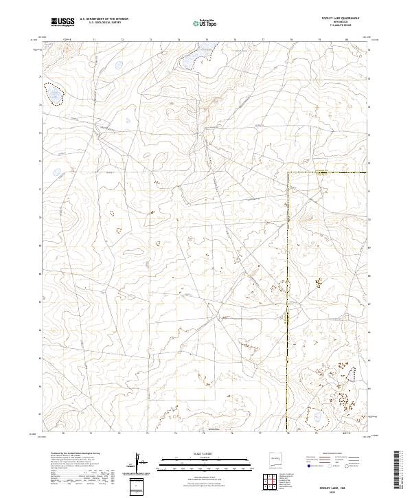 Cooley Lake topographic map thumbnail