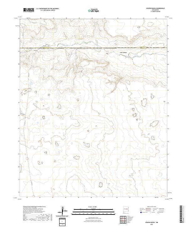 Cooper Ranch topographic map thumbnail