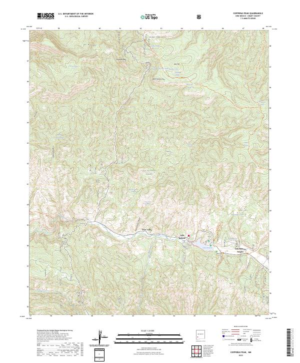 Copperas Peak topographic map thumbnail