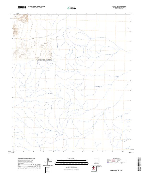 Corner Well topographic map thumbnail