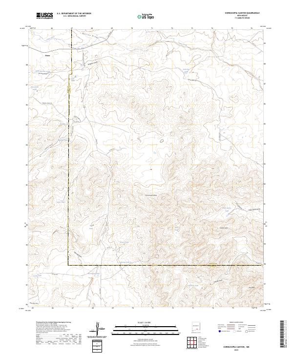 Cornucopia Canyon topographic map thumbnail