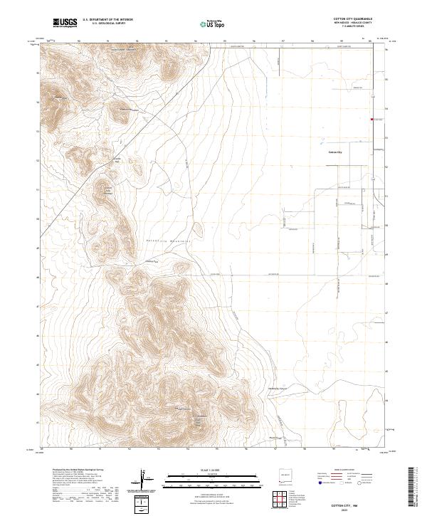 Cotton City topographic map thumbnail