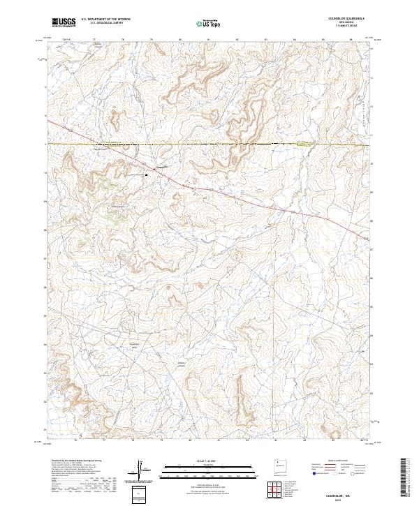 Counselor topographic map thumbnail