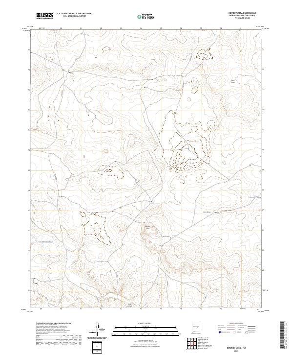Cowboy Mesa topographic map thumbnail