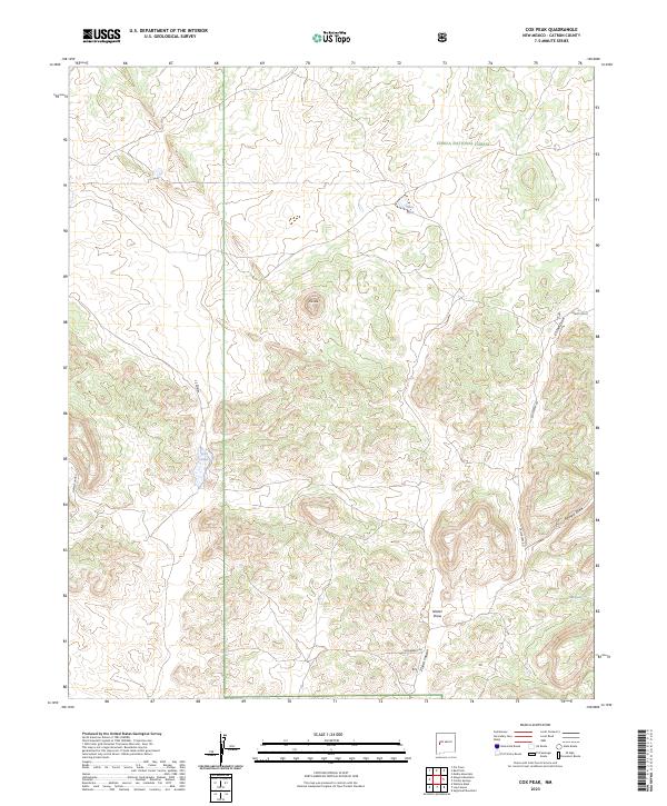 Cox Peak topographic map thumbnail