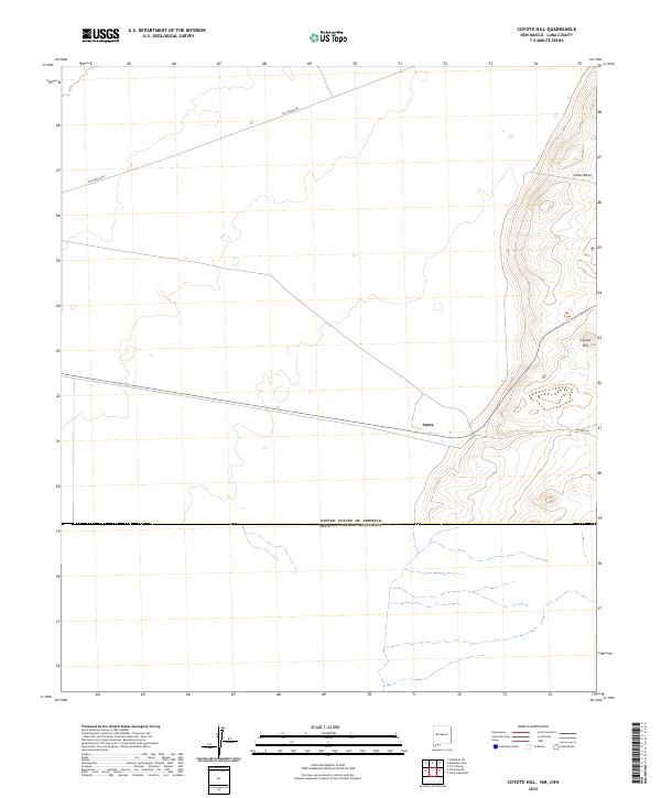 Coyote Hill topographic map thumbnail