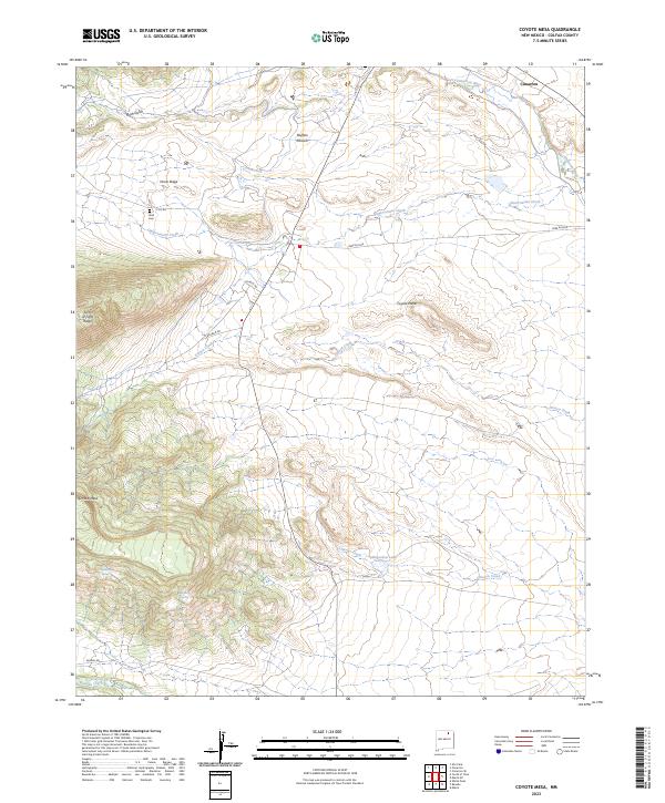 Coyote Mesa topographic map thumbnail