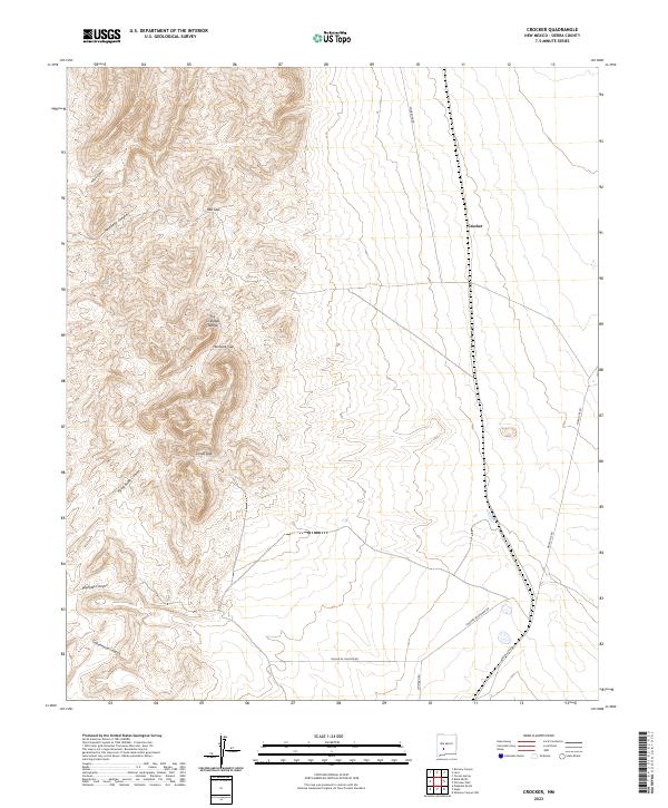 Crocker topographic map thumbnail