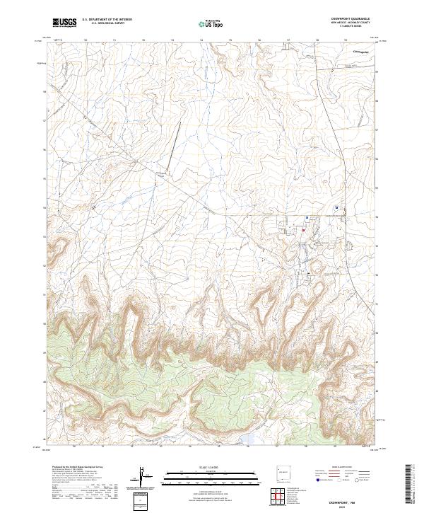 Crownpoint topographic map thumbnail