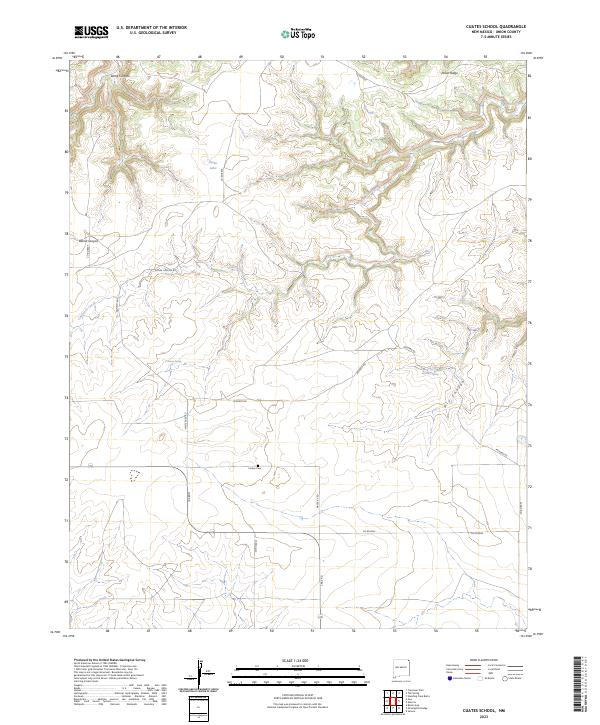 Cuates School topographic map thumbnail