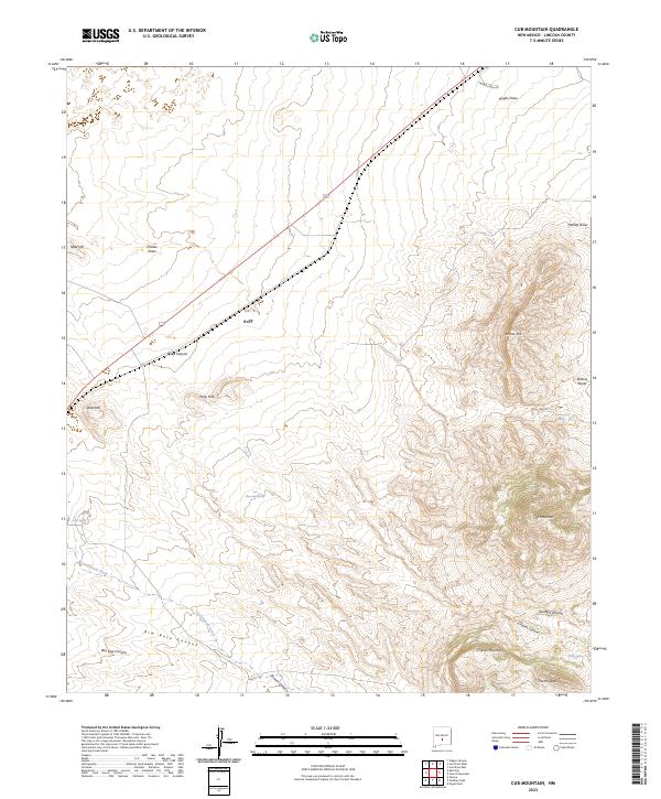 Cub Mountain topographic map thumbnail