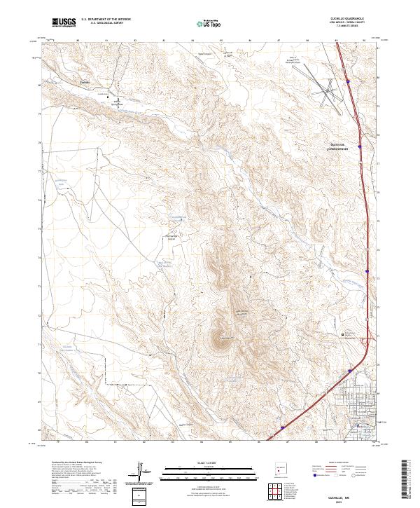 Cuchillo topographic map thumbnail