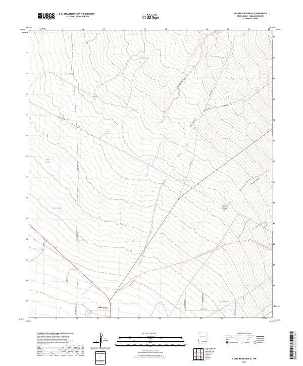 Culberson Ranch topographic map thumbnail