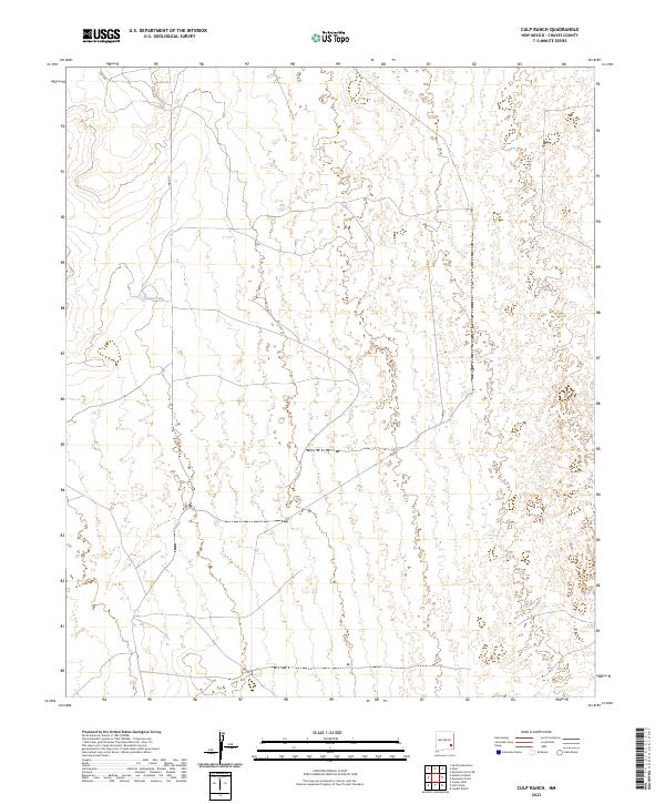 Culp Ranch topographic map thumbnail