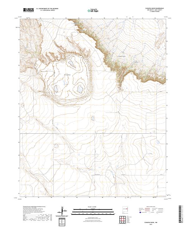 Cunavea Basin topographic map thumbnail