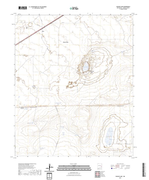Curlew Lake topographic map thumbnail