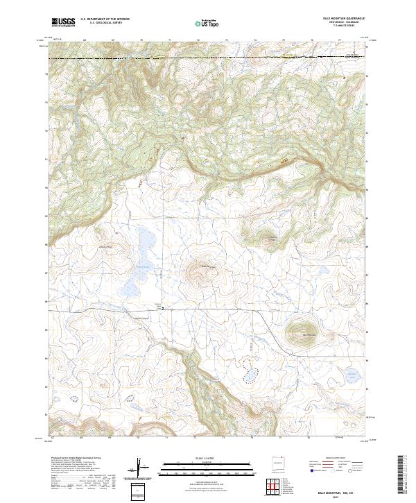 Dale Mountain topographic map thumbnail