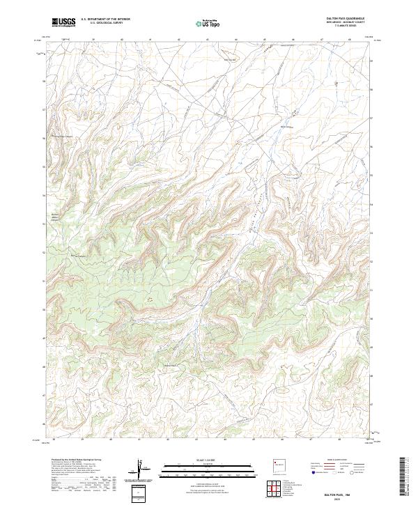 Dalton Pass topographic map thumbnail