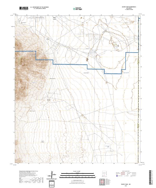 Davies Tank topographic map thumbnail