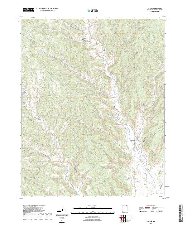 Dawson topographic map thumbnail