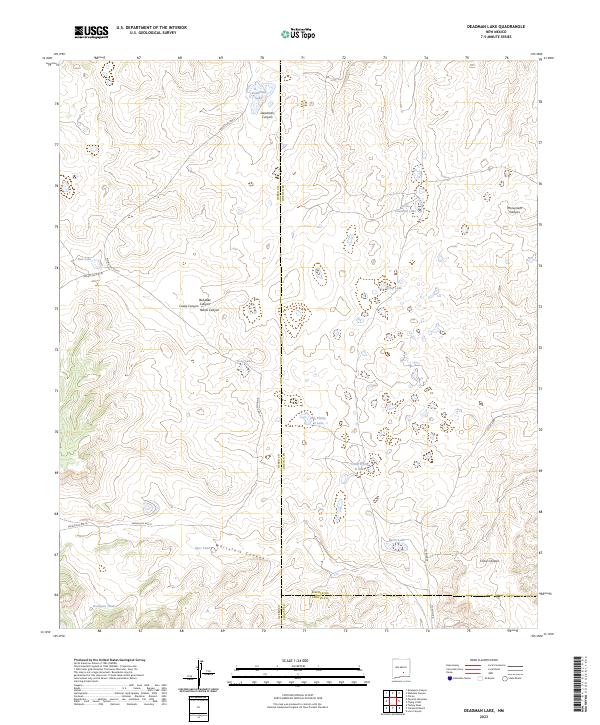 Deadman Lake topographic map thumbnail