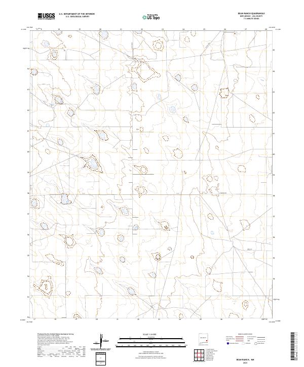 Dean Ranch topographic map thumbnail