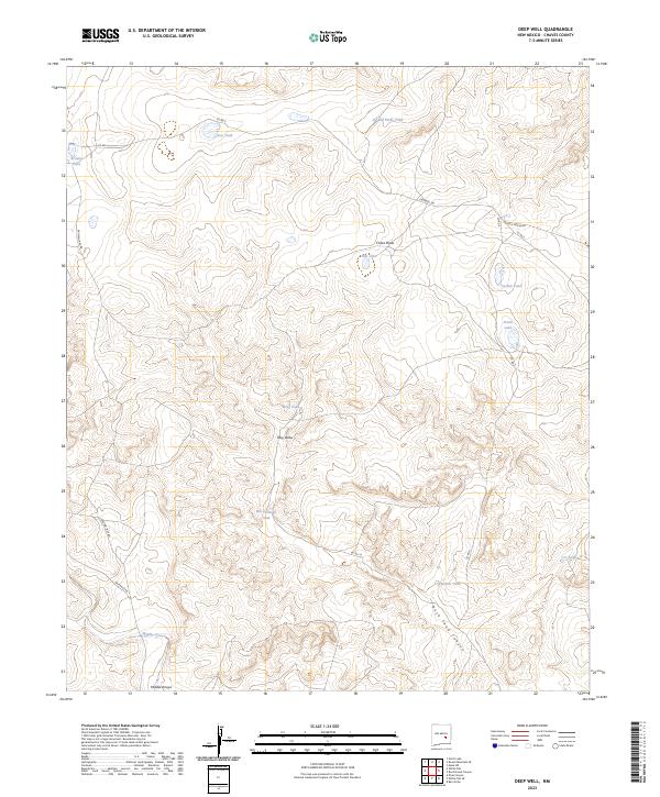 Deep Well topographic map thumbnail