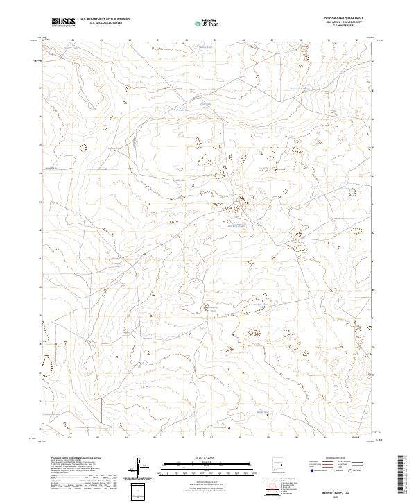 Denton Camp topographic map thumbnail