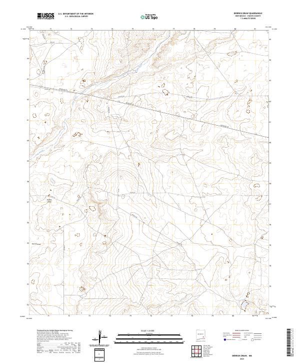 Derrick Draw topographic map thumbnail