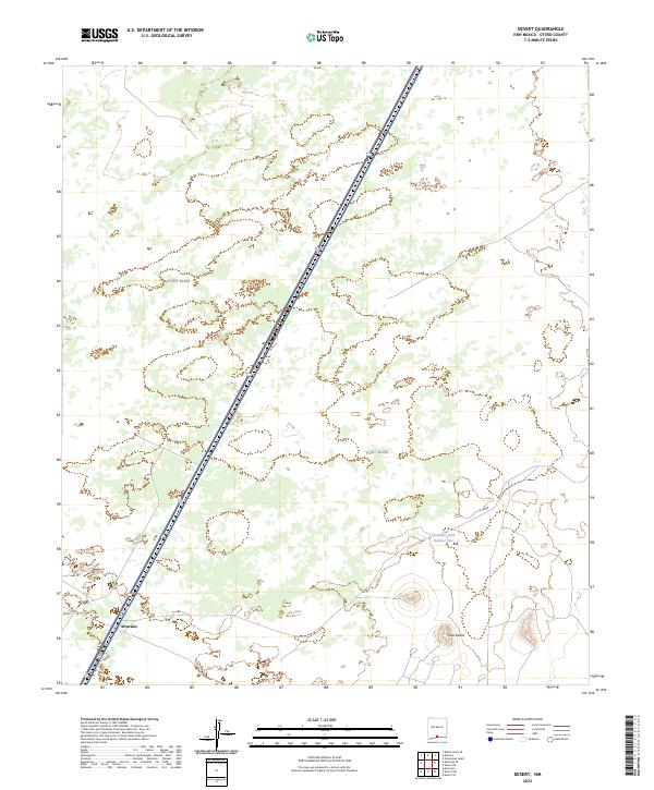 Desert topographic map thumbnail