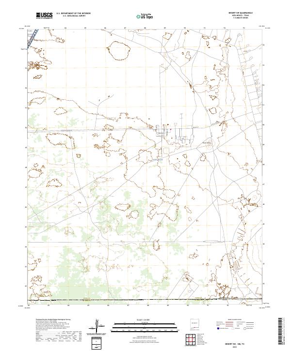 Desert SW topographic map thumbnail