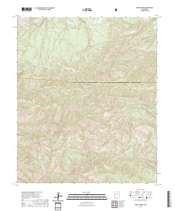 Diablo Range topographic map thumbnail