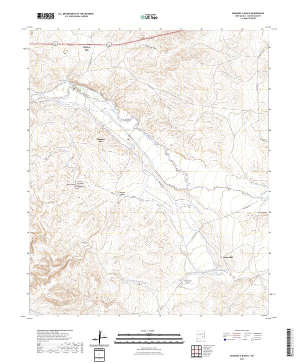 Diamond A Ranch topographic map thumbnail