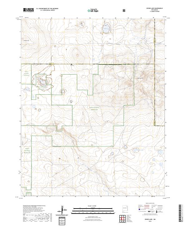 Divine Lake topographic map thumbnail