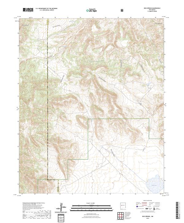 Dog Springs topographic map thumbnail