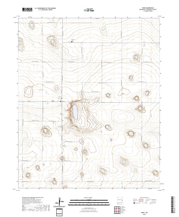Dora topographic map thumbnail