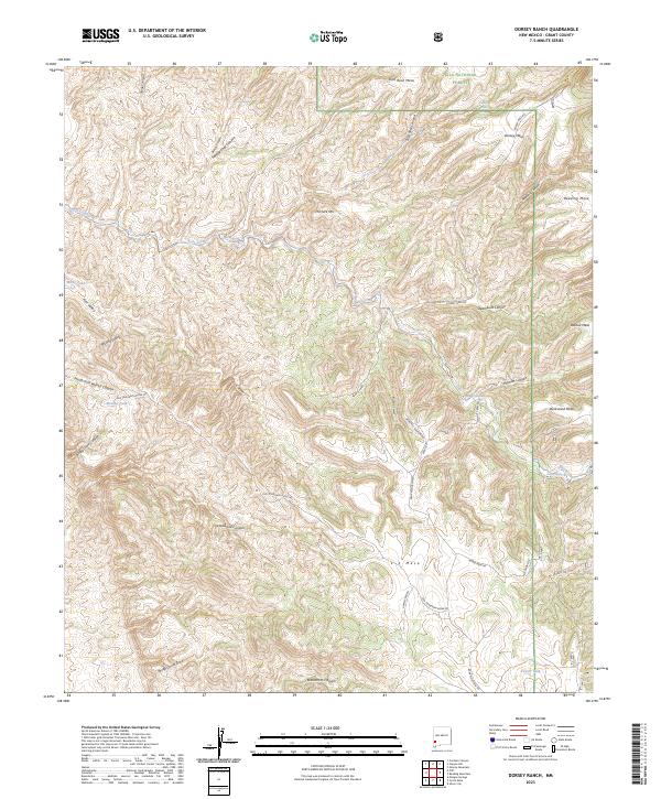 Dorsey Ranch topographic map thumbnail