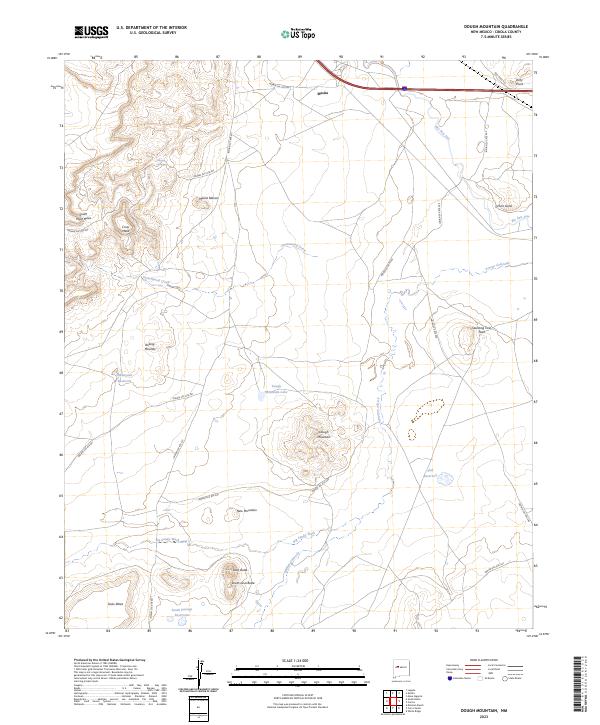 Dough Mountain topographic map thumbnail